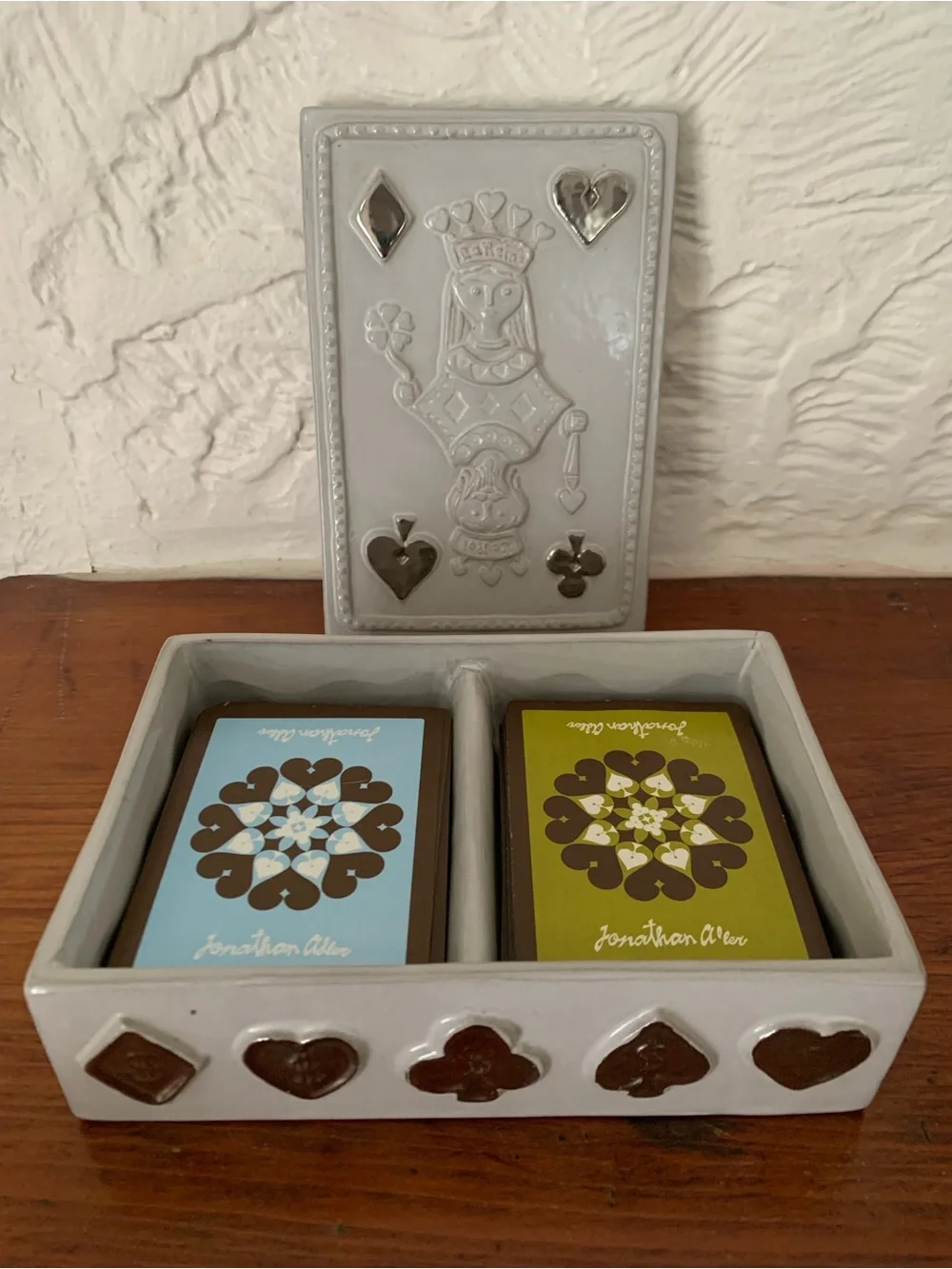 Jonathan Adler ceramic playing card case